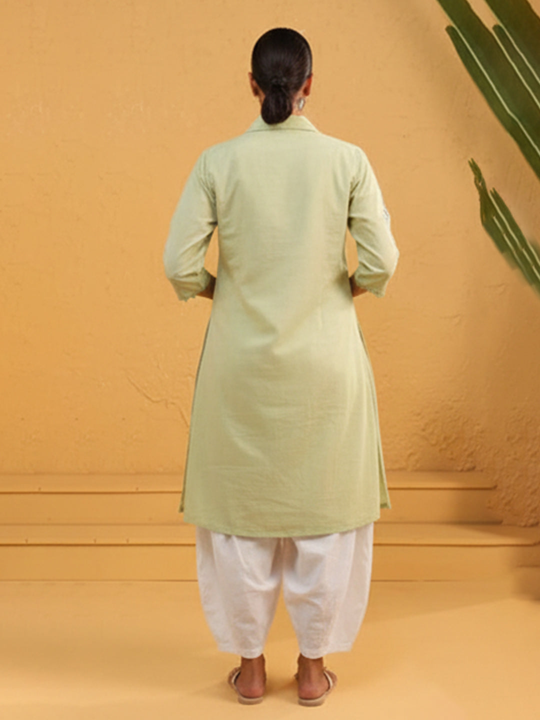 Stylish Light Green Rayon Flex Top Pant Jacket Set