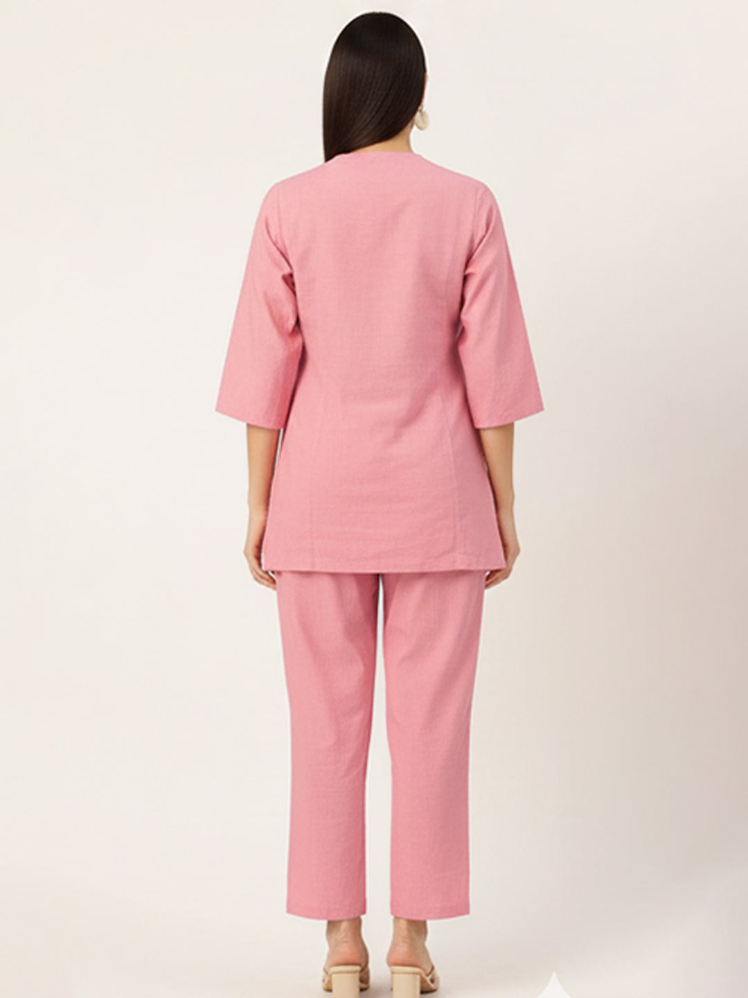 Pink Cotton Flex Co-ord set