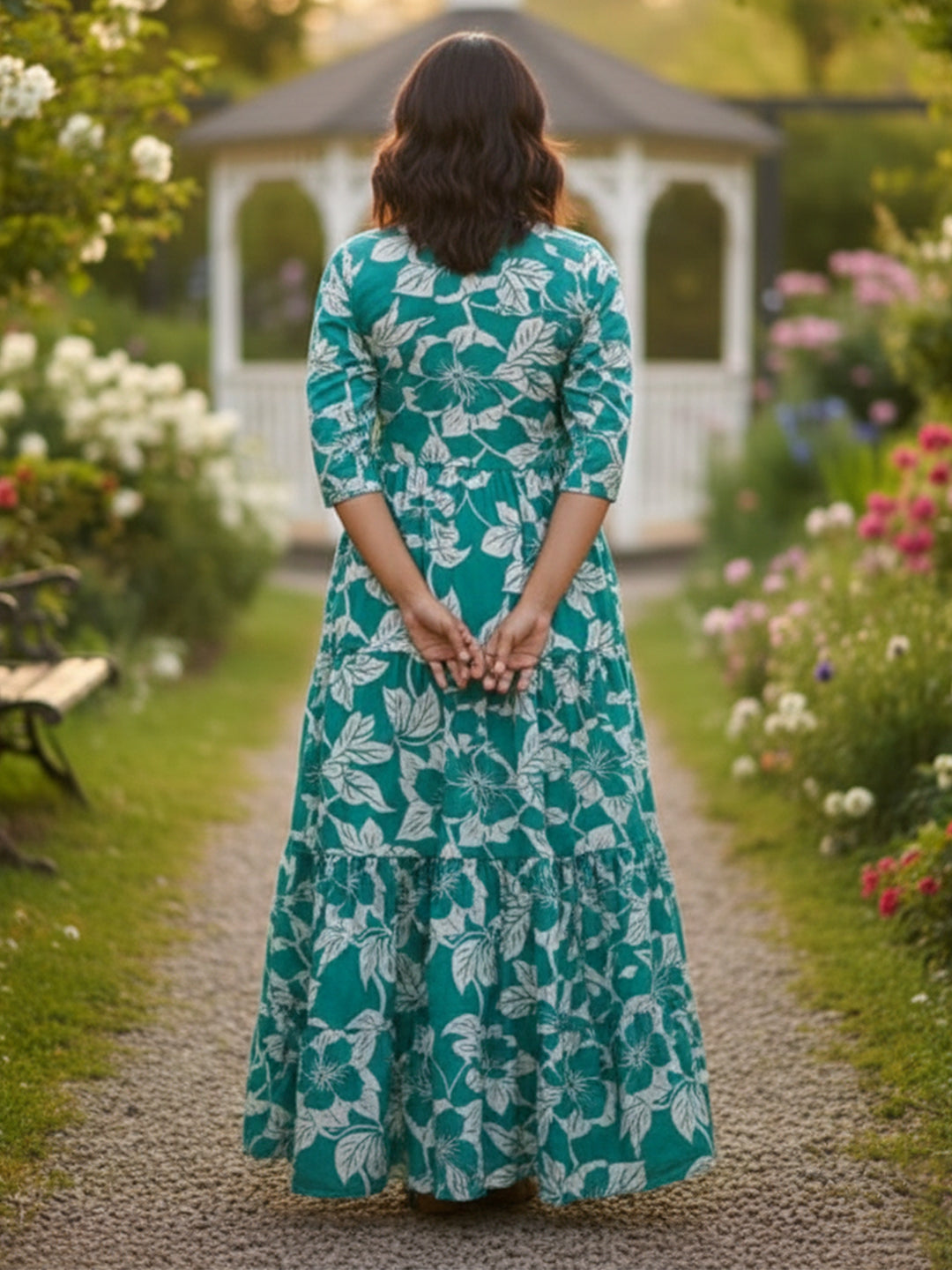 Occasion Wear Multicolour Embroidered Anarkali Rayon Dress