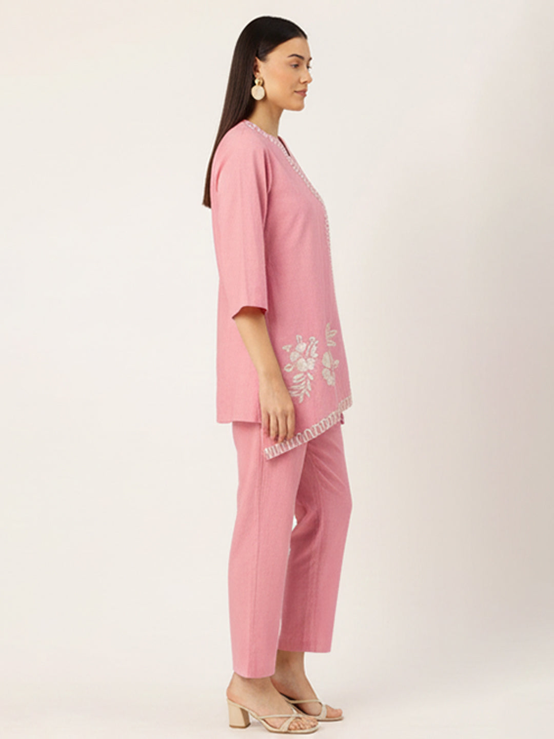 Pink Cotton Flex Co-ord set