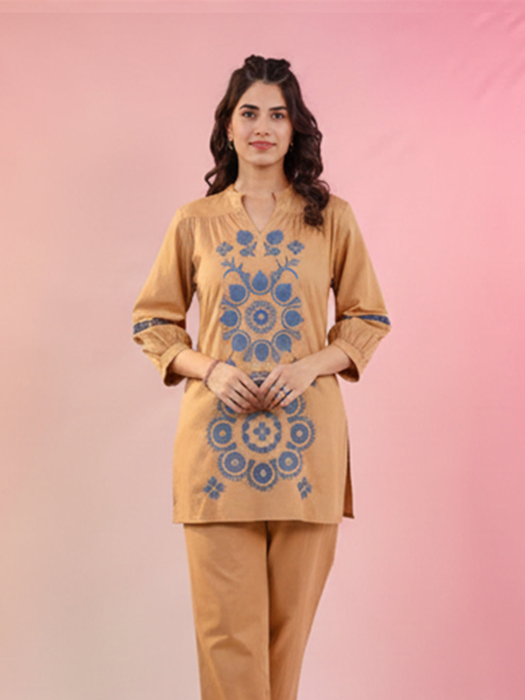 Mustard Cotton Flex Co-Ord Set for Daily Comfort