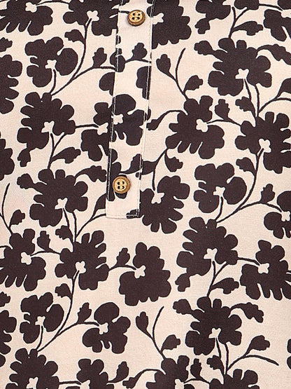 Indigo Blue Solid Cotton Blend Straight Kurta