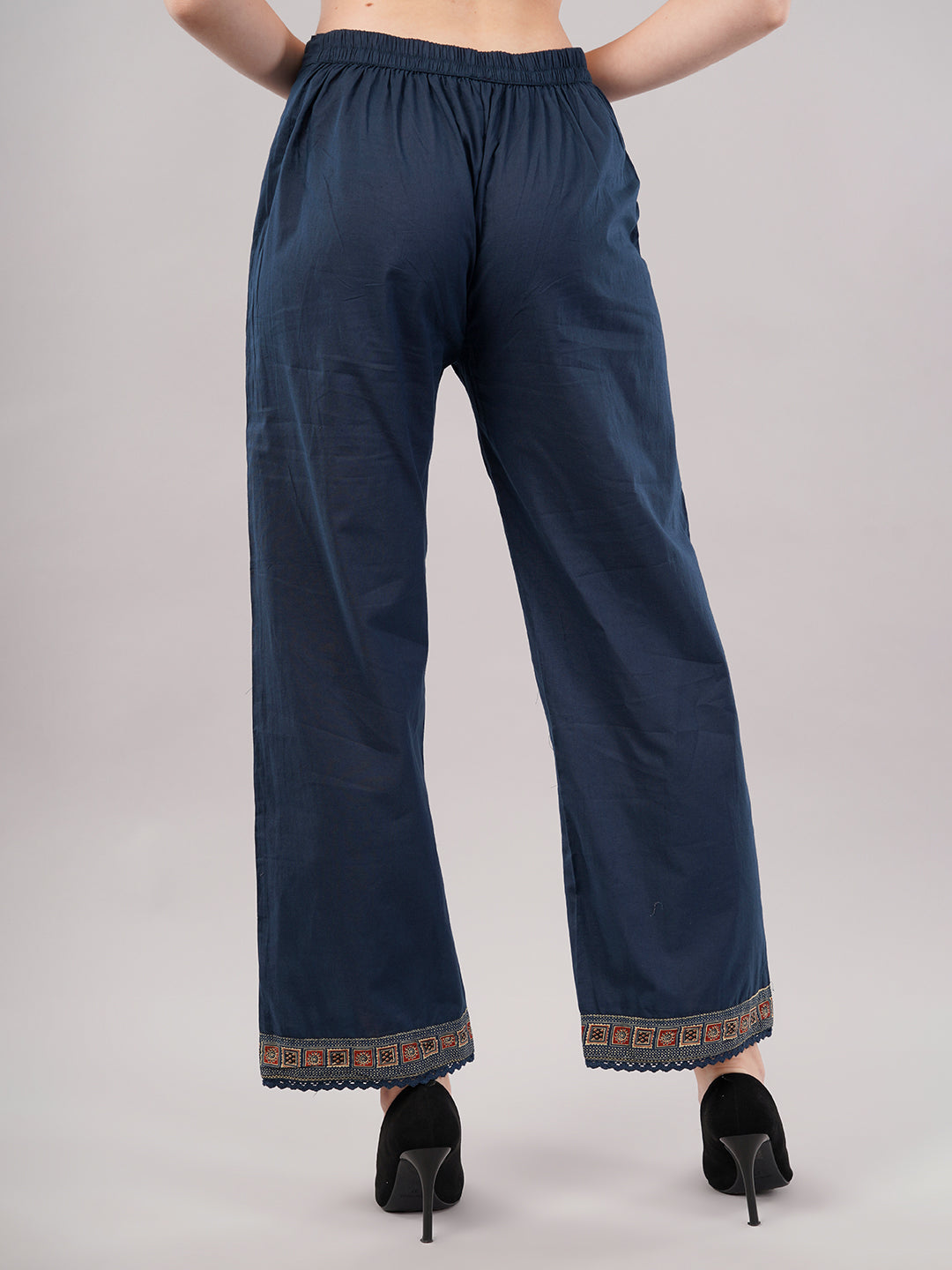 dhartii Teal Blue Printed Cotton Suit Set