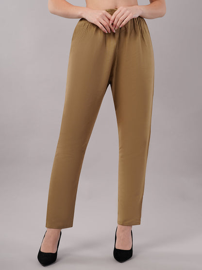 dhartii Camel Brown Floral Zardozi Suit Set