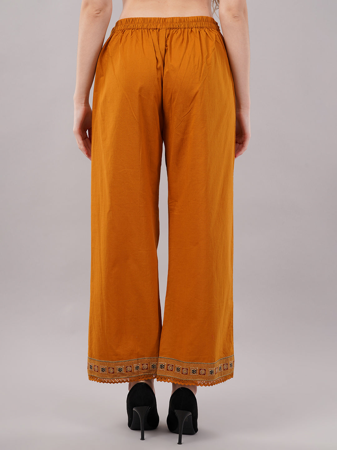 dhartii Mustard Yellow Printed Ethnic Cotton Suit Set