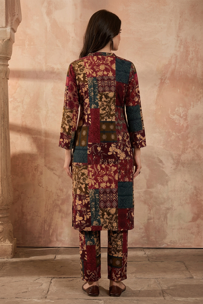 Multi Viscose Rayon Printed Straight Coord Sets