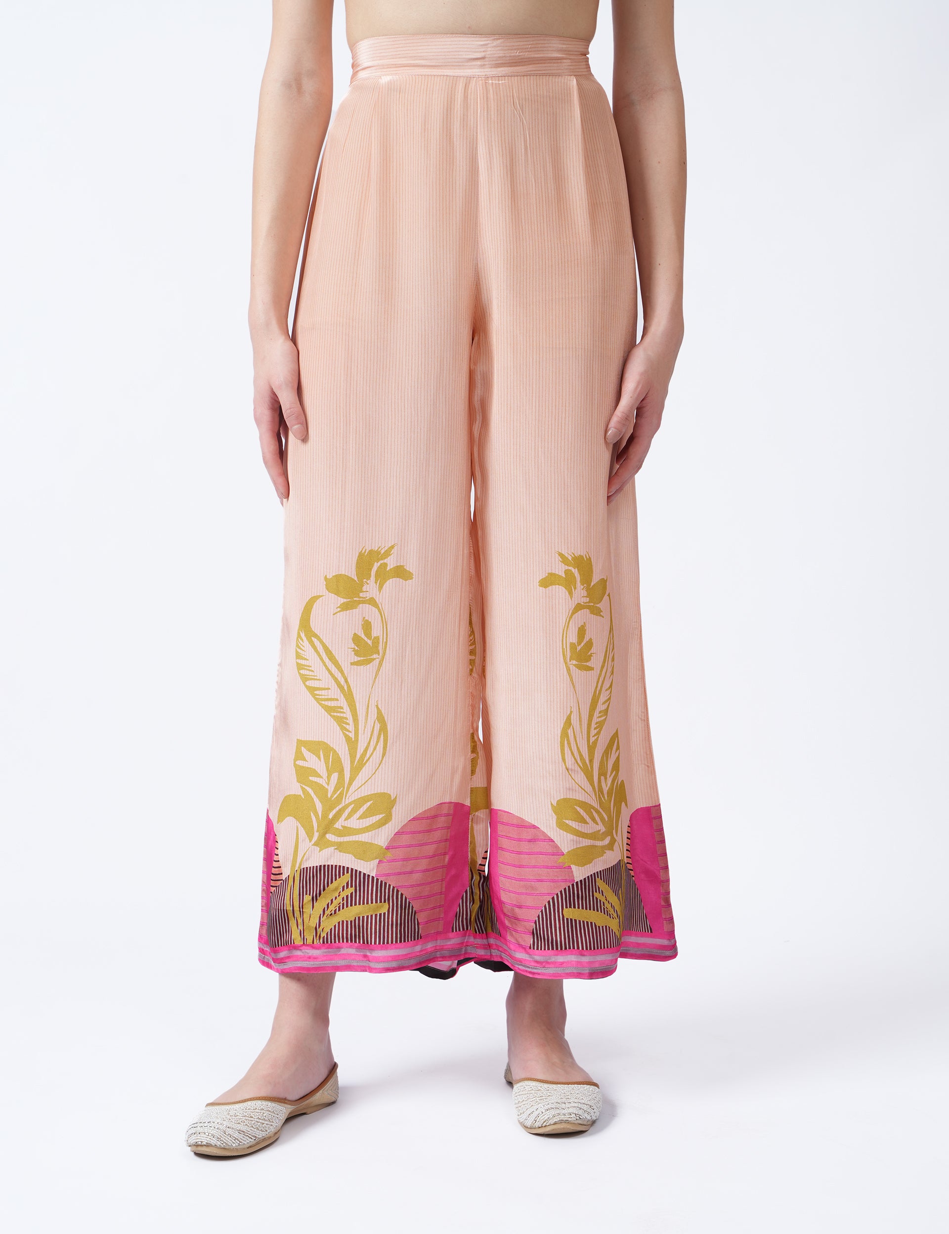 dhartii  Multicolor Luxe Flow Multicolor Abstract Satin Coord Set