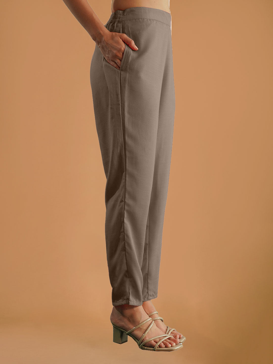 Pink Floral Printed Regular Suit Set